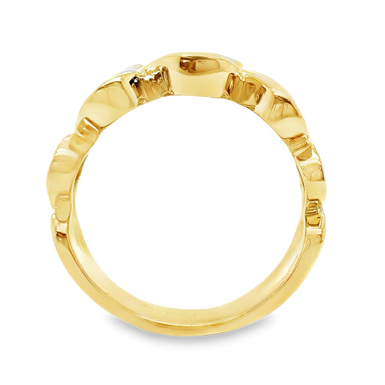 Tapering Stacked Heart Ring