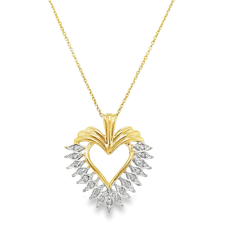 Bold Heart Diamond Necklace