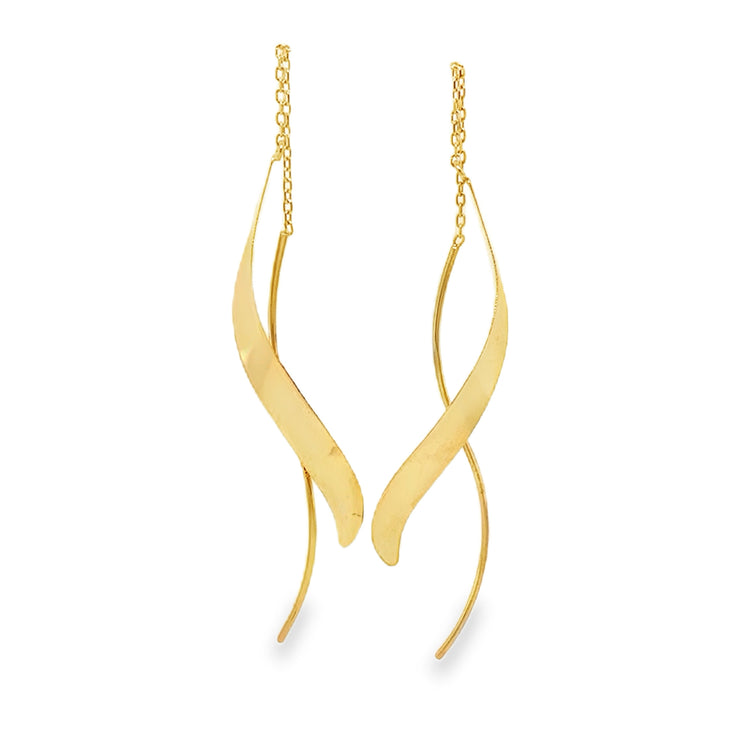 Wave Threader Earrings