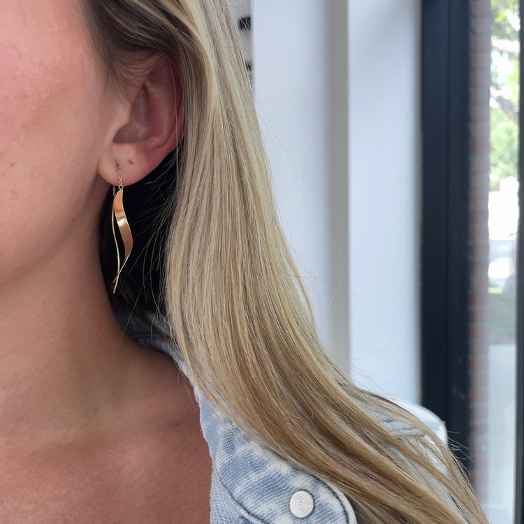 Wave Threader Earrings