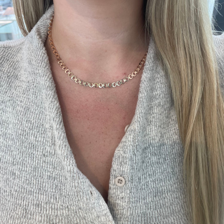 Rose Gold Fancy Link Chain