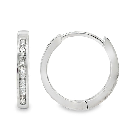 1/2 Inch Diamond Huggies