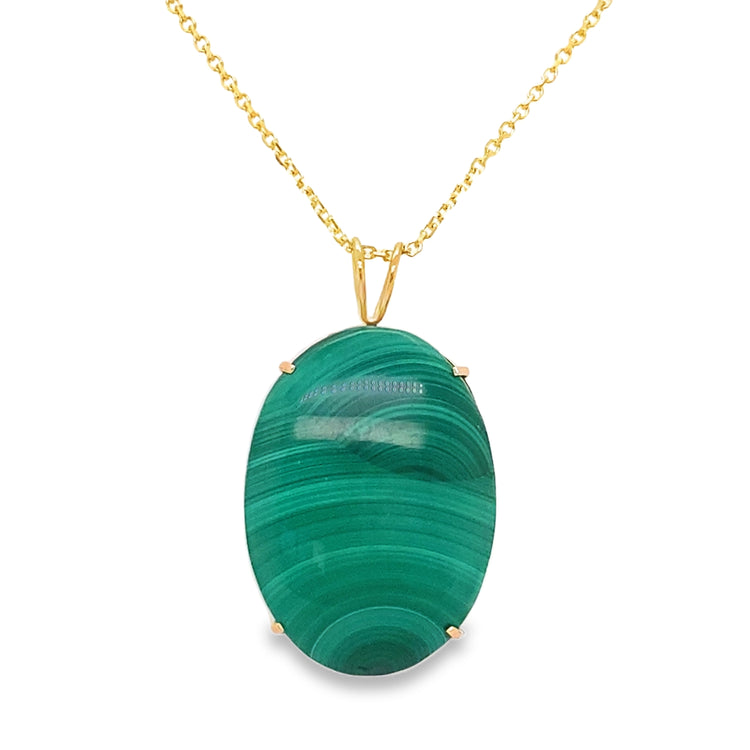 Oval Malachite Necklace