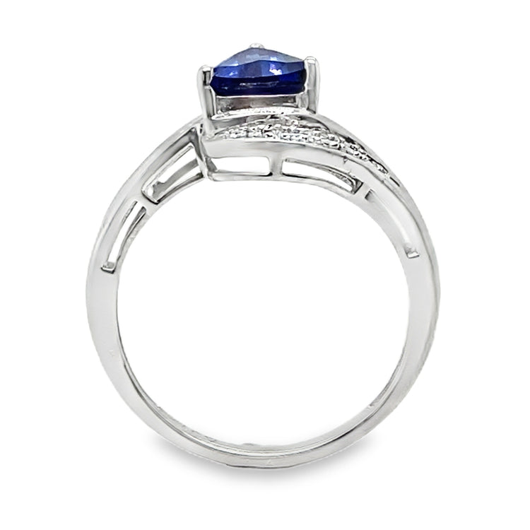 Trillion Cut Tanzanite Ring