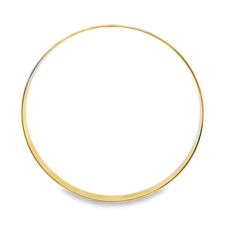 Chevron Diamond Cut Bangle