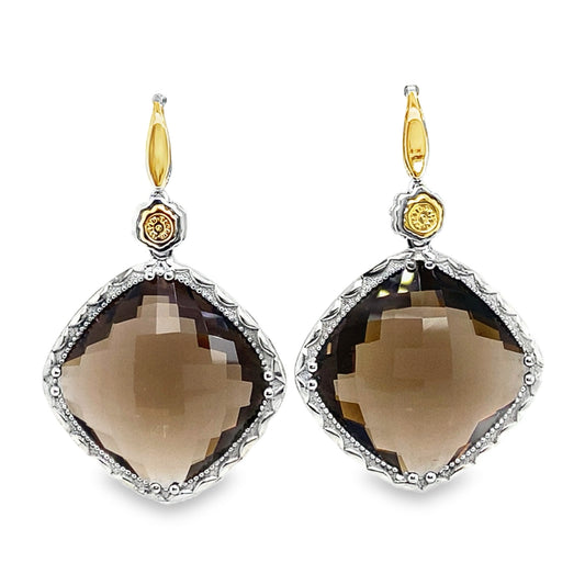 Smokey Quartz Drop Earrings by Tacori