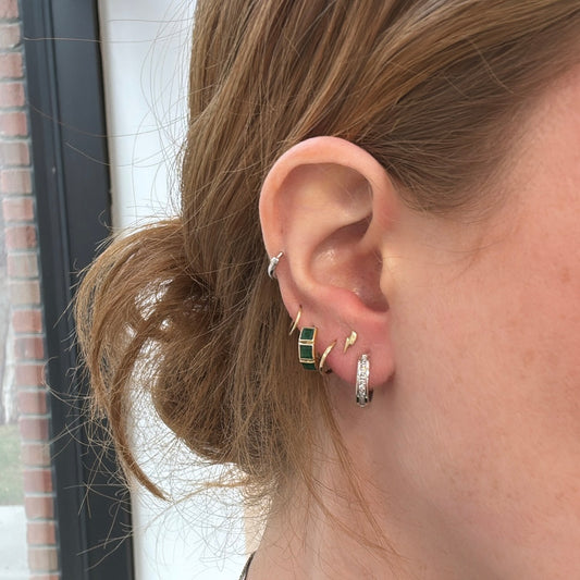 .15TCW Classic Diamond Huggies