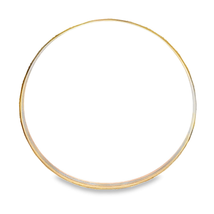 Tri Gold Diamond Cut Bangle