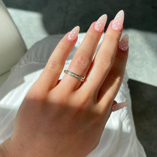 .25CT Single Cut Diamond Band