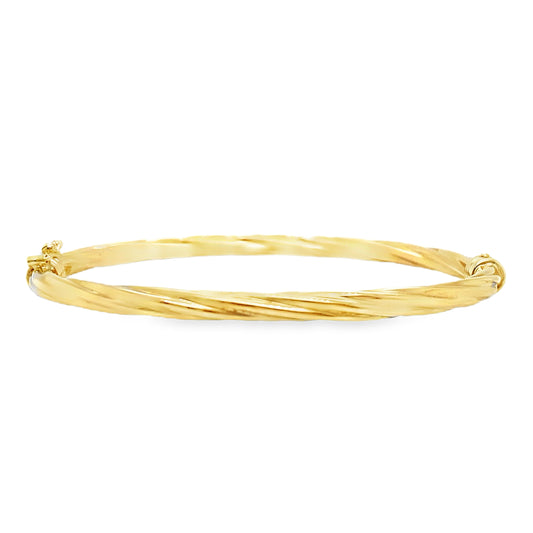 Oval Twist Bangle