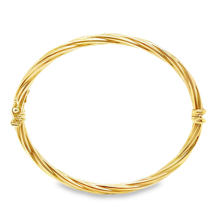 Oval Twist Bangle