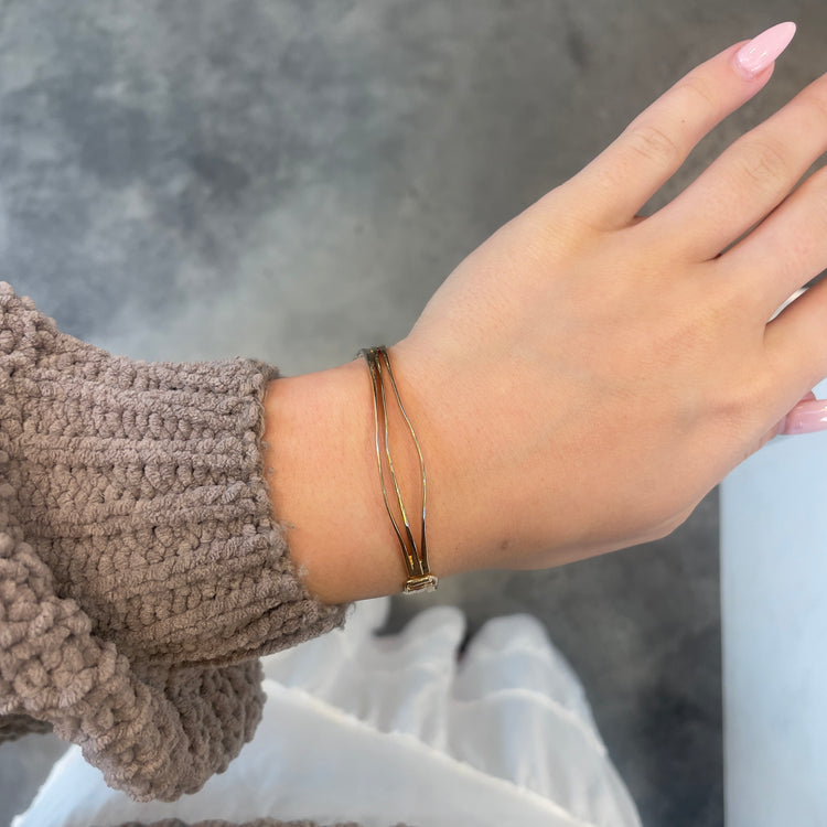 Multistrand Wave Bangle