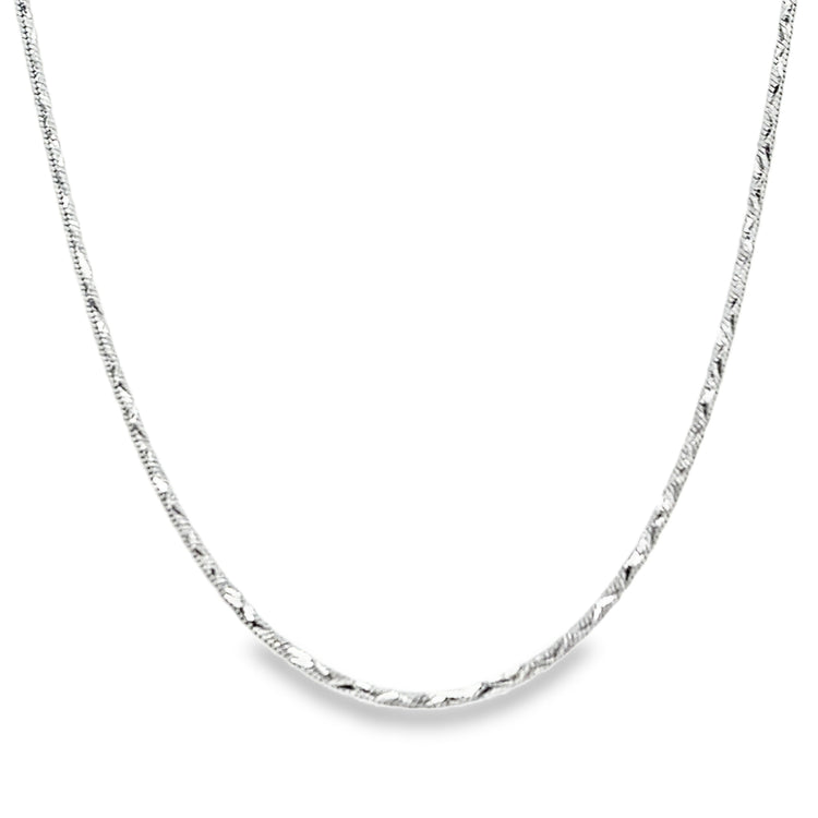 Adjustable Length Twisted Snake Chain