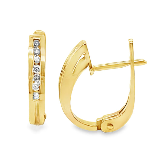 .25TCW Lever Back Diamond Earrings