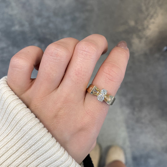 Baguette & Round Diamond Ring