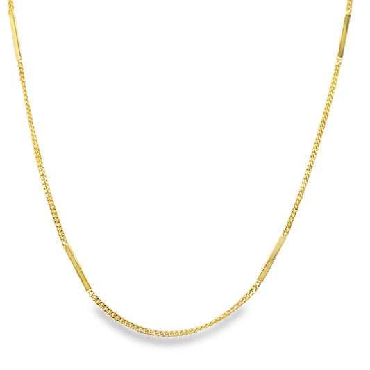 22 Inch Bar Station Necklace