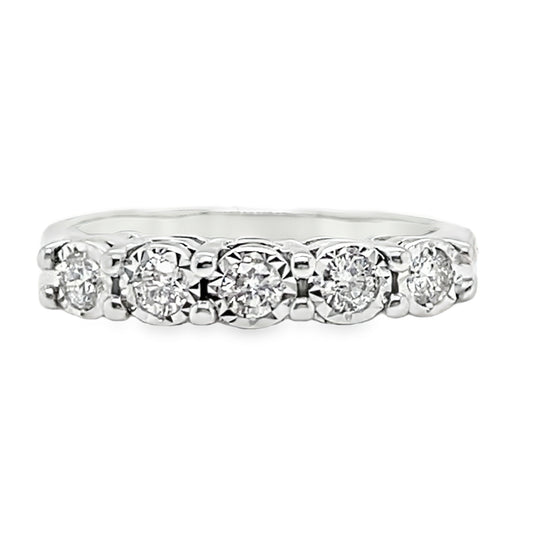 .25TCW Illusion Set Diamond Band