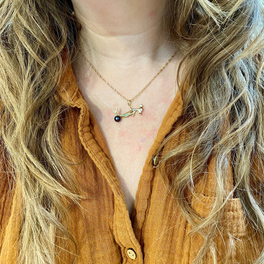 Hammerhead Shark Pearl Necklace