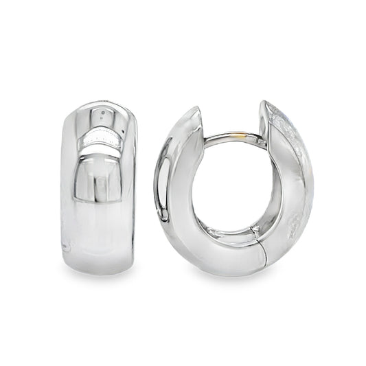 Wide Huggie Earrings