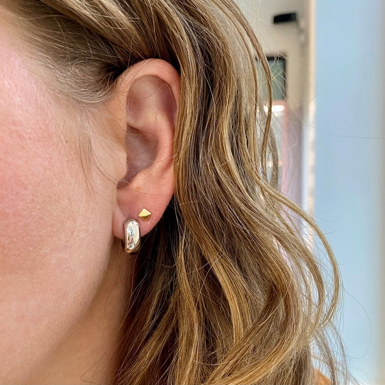 Wide Huggie Earrings