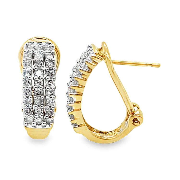 Pave Diamond Earrings