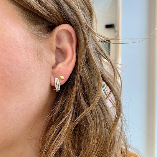 Pave Diamond Earrings