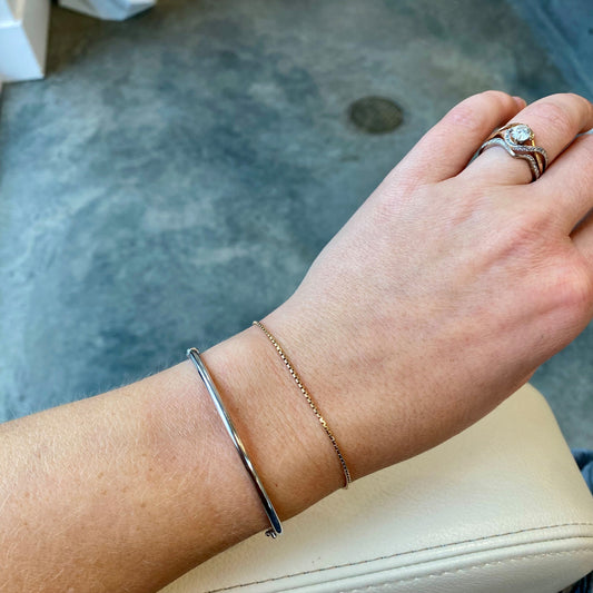 Dainty Box Link Bracelet