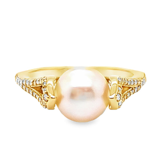 Pearl & Diamond Ring
