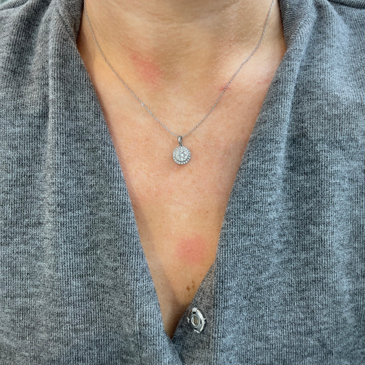 Diamond Cluster Necklace