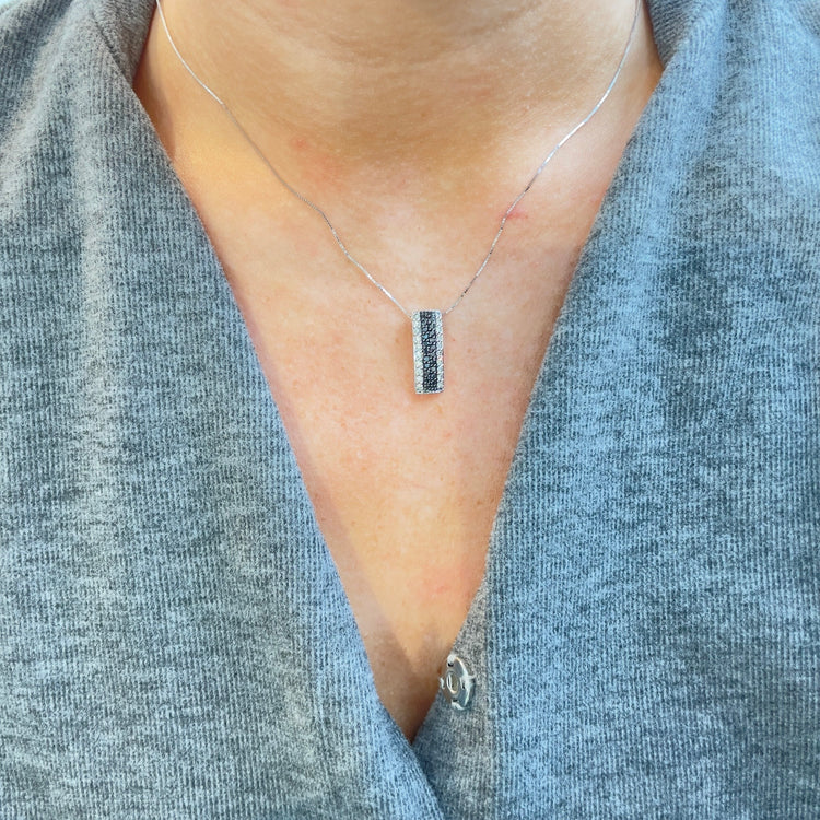 Black & White Diamond Necklace