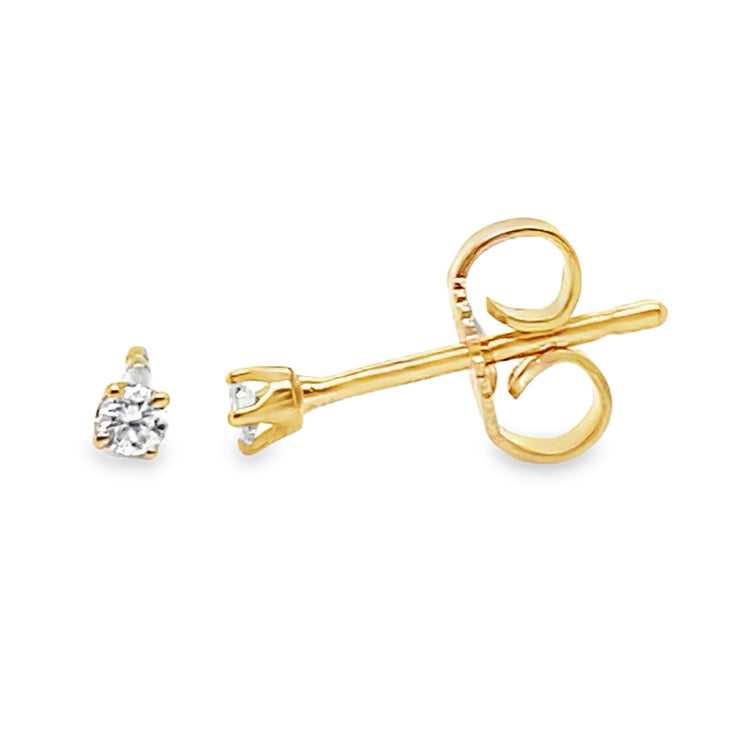 Whale Tail Diamond Jackets on Mini Diamond Studs