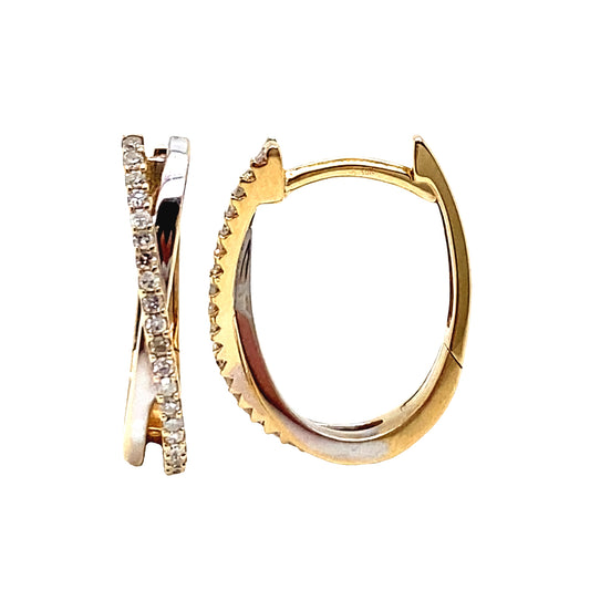 Diamond Crossover Hoops