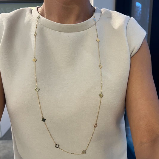 Clover Station Necklace