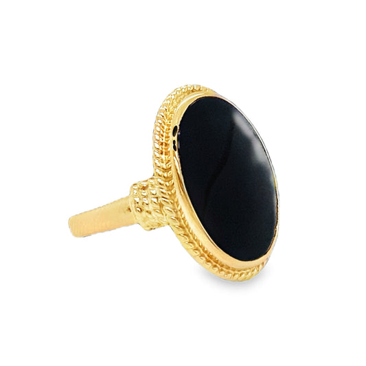 Oval Onyx Ring