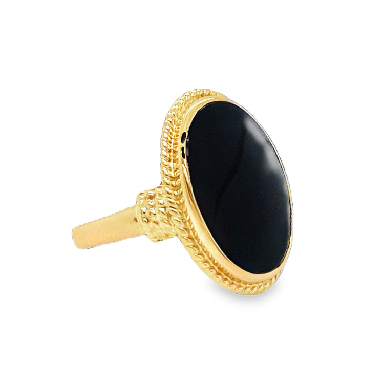 Oval Onyx Ring