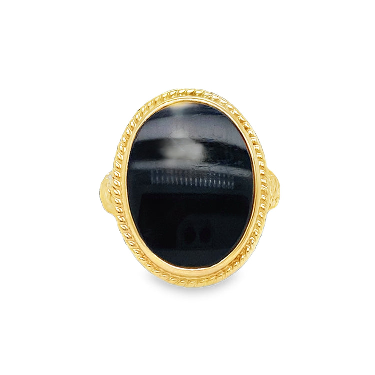 Oval Onyx Ring