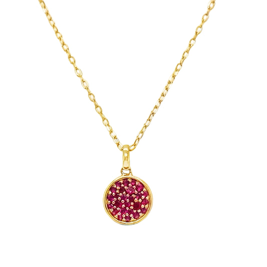 Lab Grown Ruby Necklace