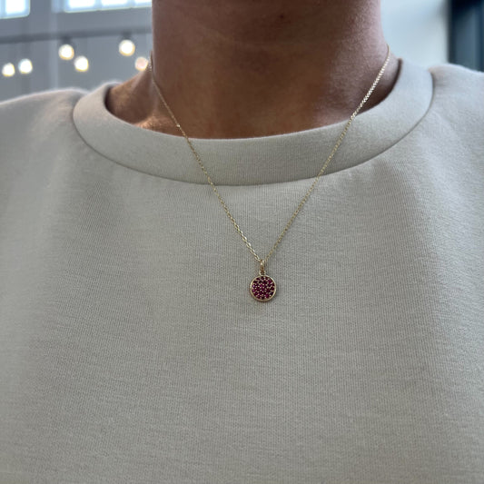 Lab Grown Ruby Necklace