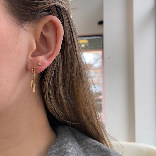 Double Drop Chain Earrings