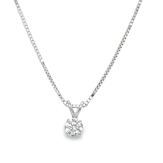 Canadian Diamond Solitaire Necklace