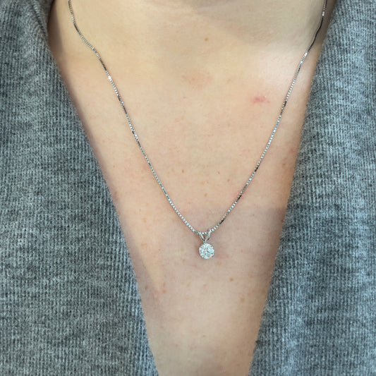 Canadian Diamond Solitaire Necklace