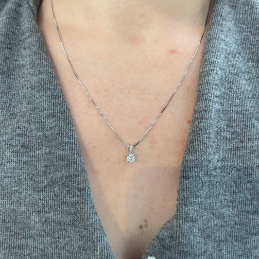 .43CT Canadian Diamond Solitaire Necklace