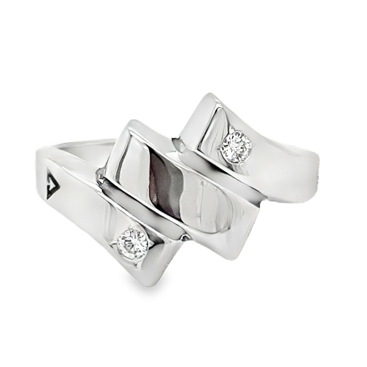 Black Accent Diamond Ring