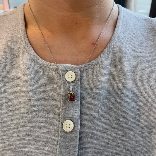 Watermelon Tourmaline Necklace