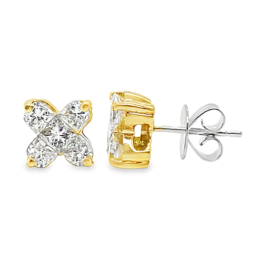 1.00TCW Two Tone Studs