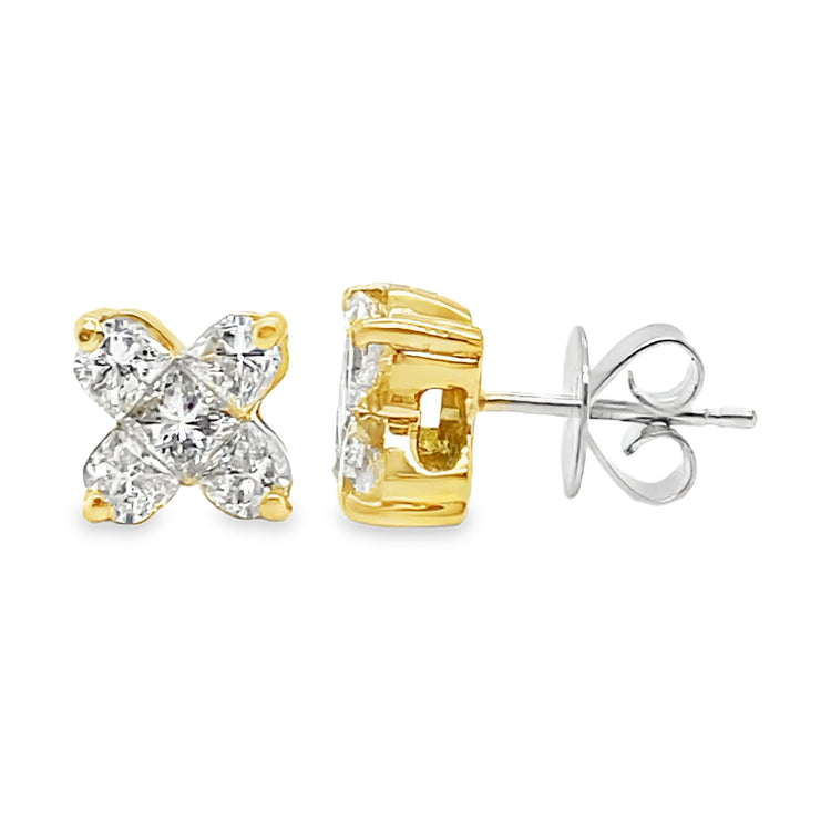 1.00TCW Two Tone Studs