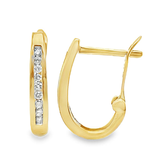 .15TCW Diamond Elongated Hoops
