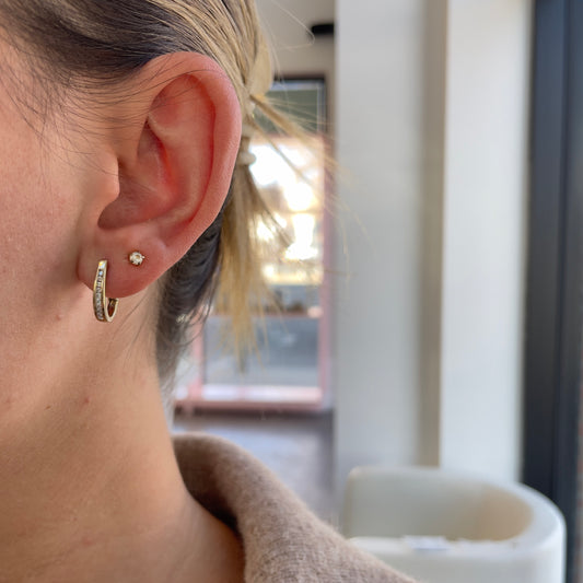 .15TCW Diamond Elongated Hoops