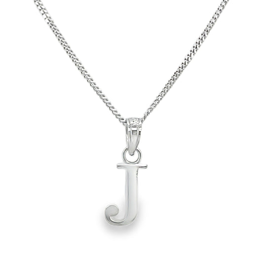 Initial J Necklace