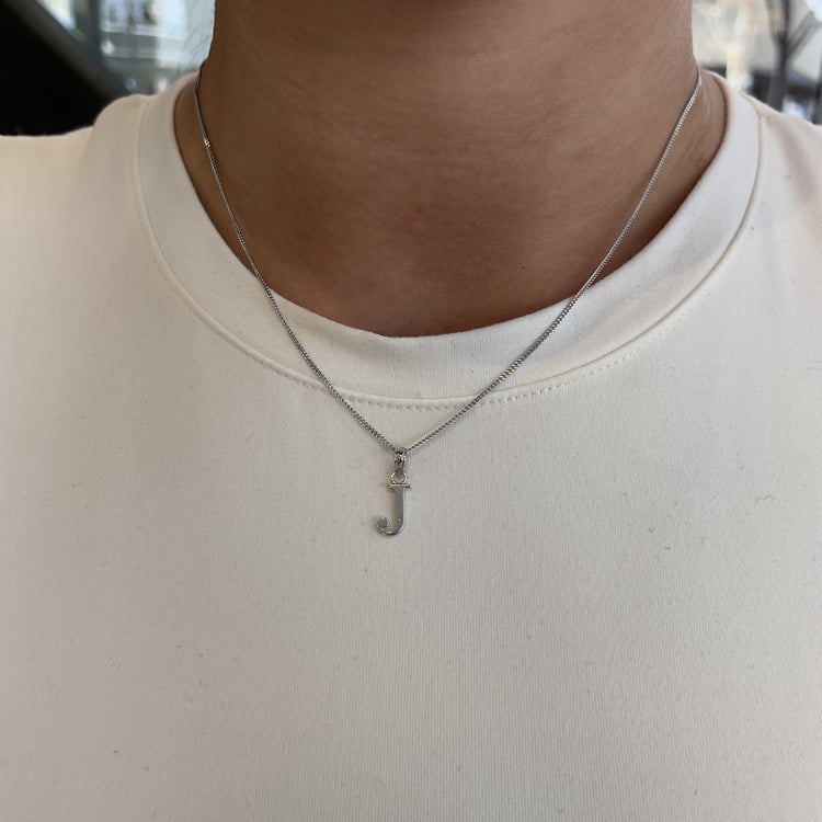 Initial J Necklace
